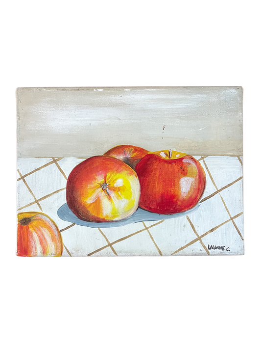 Apples on a Checkered Tablecloth