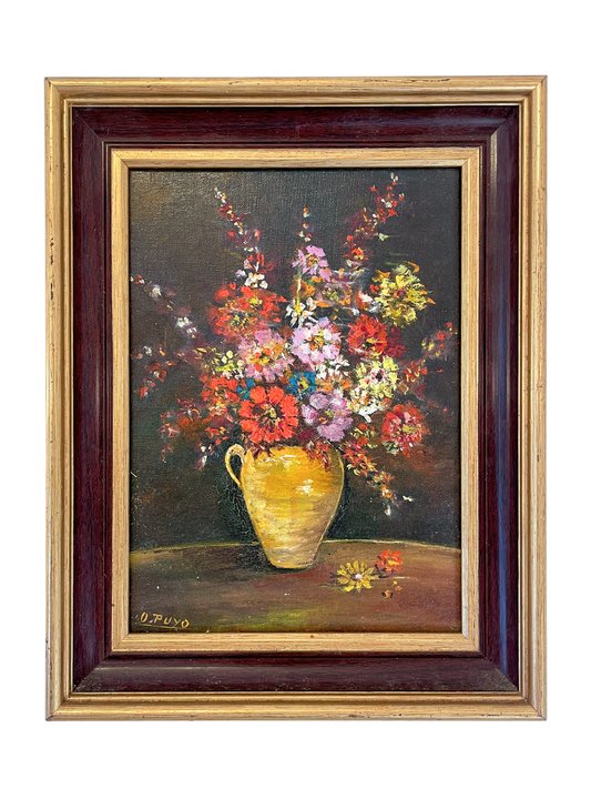 Flowers in Yellow Pitcher