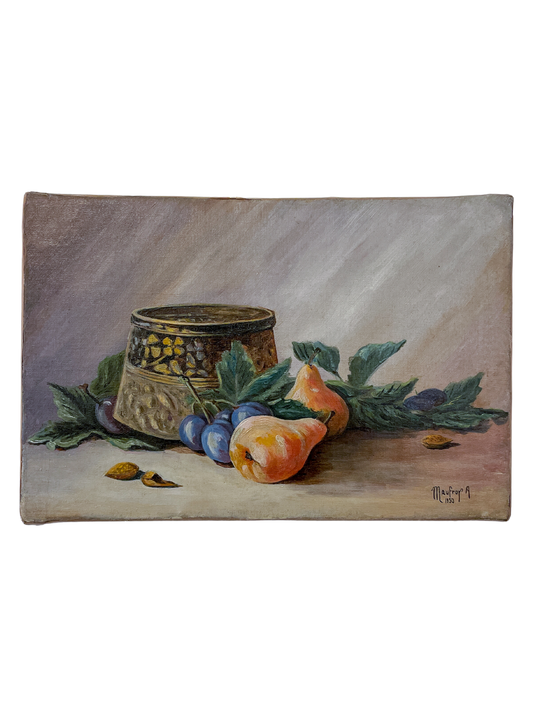 Ornamental Still Life with Fruits and Pot