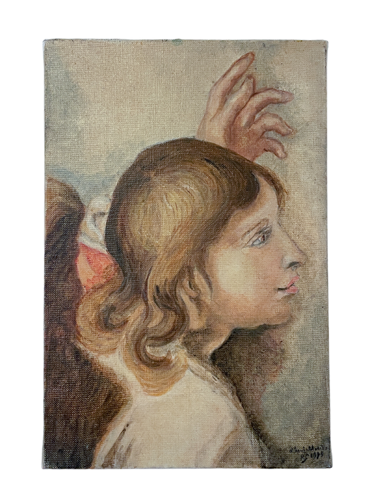 Portrait Study with Hand Gesture