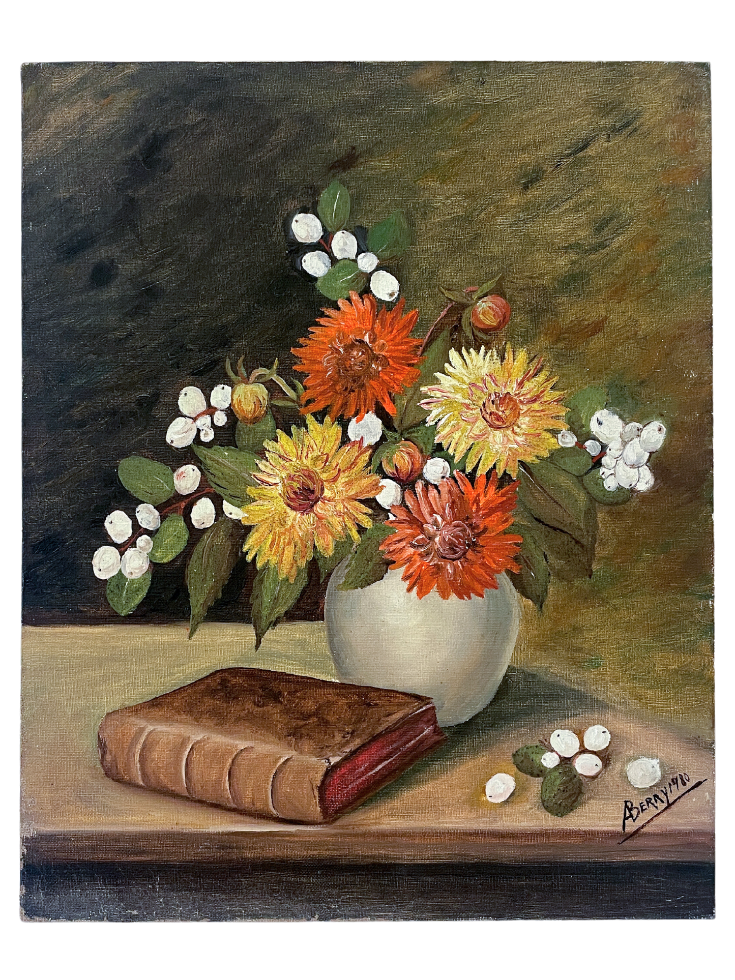 Still Life with Flowers and Book