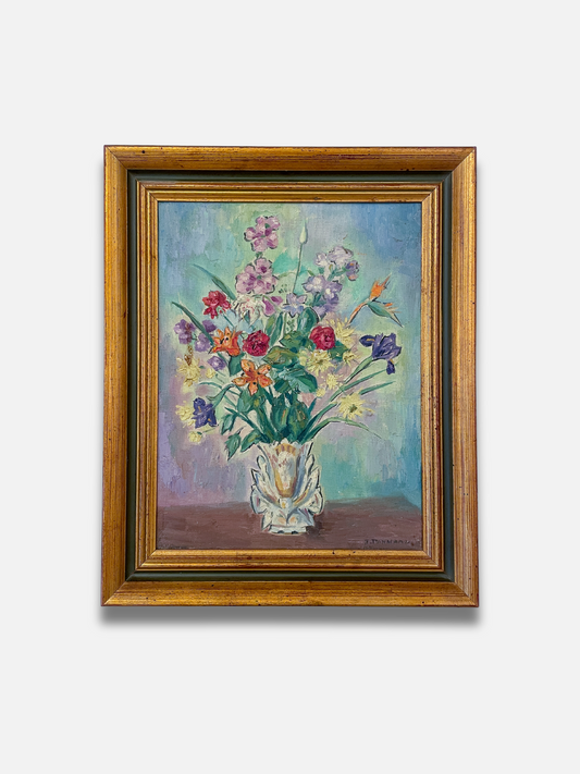 Floral Still Life in a Decorative Vase