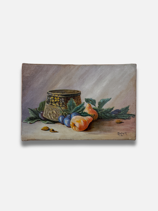 Ornamental Still Life with Fruits and Pot