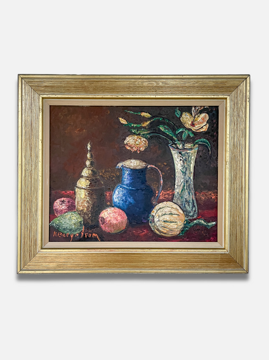 Still Life with Blue Jug and Tulips