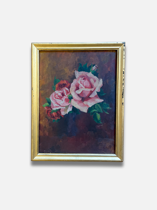 Still Life with Pink Roses